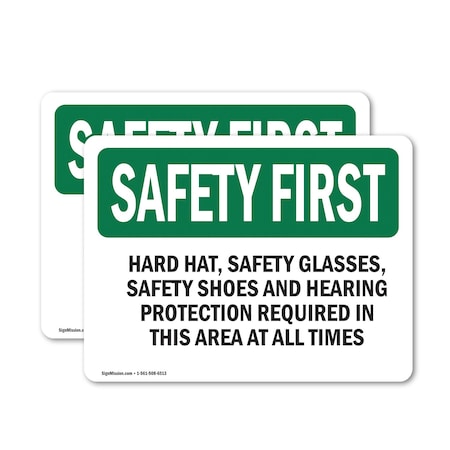 Signmission 5 in Height, 7 in Width, Vinyl Decal, Rectangle OS-2PACK-SF-D-57-L-10641